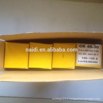 Fabriqué en Chine Esab Electrodes de type cellulosique Tale de soudage 2,5 mm Sureweld AWS A5.16011